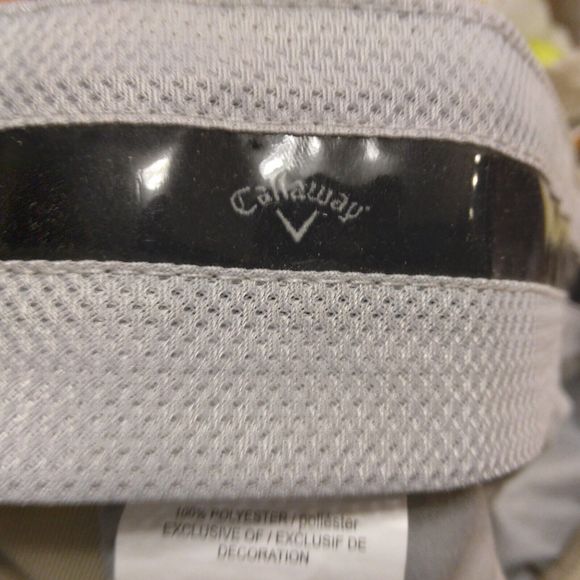 Callaway golf pants mens 36x32 khaki tan flat front chino polyester casual dress - Picture 4 of 8